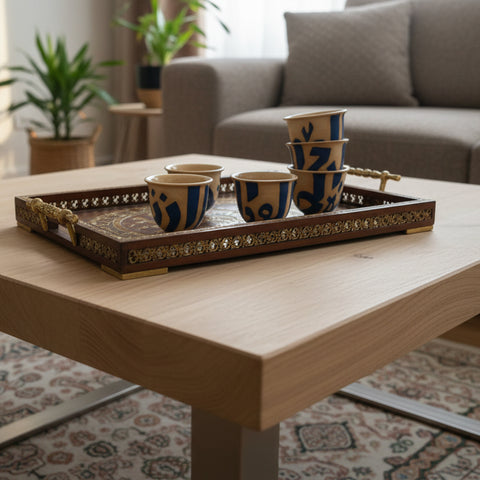 Arabian Coffee Cup Set  “Arabic ornaments”