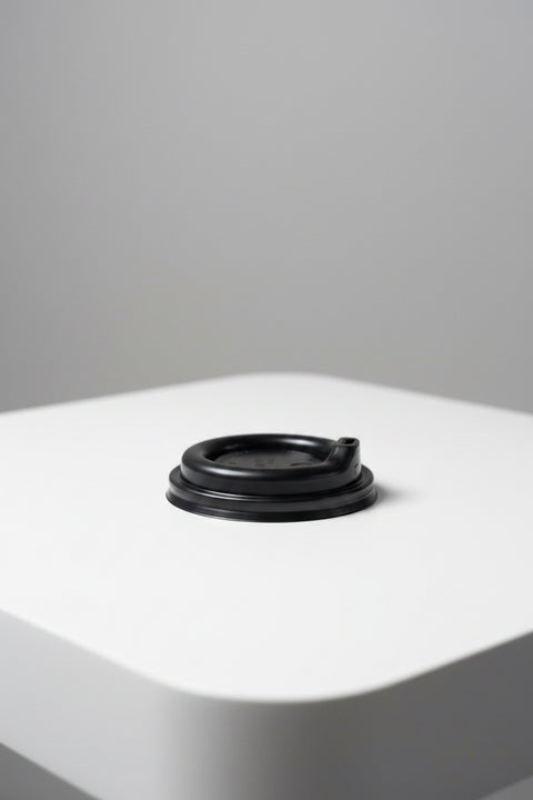 Black Hot Lids for 8oz &12oz cups Per Roll (Turkish Coffee)
