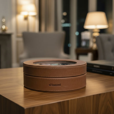 Fancy Rounded Leather Box