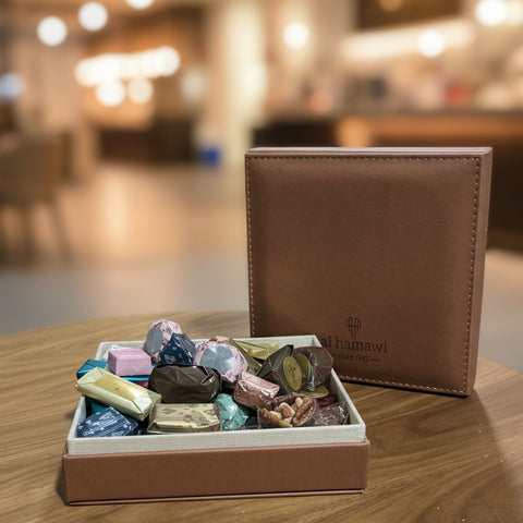 Fancy Square Leather Box