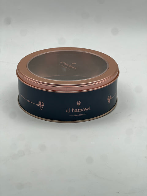 Rounded Metal Cans علب معدن دائرية