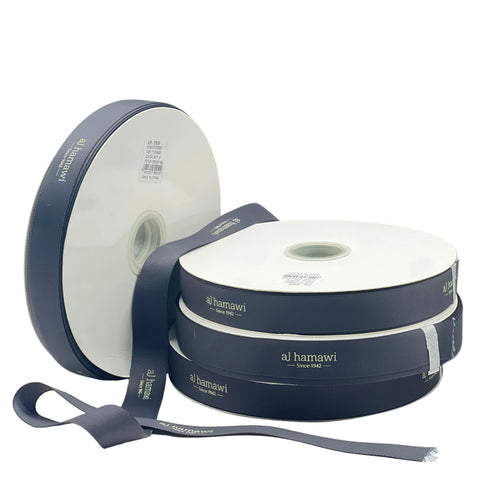 Logo printed /Grosgrain Ribbon - Middle Width