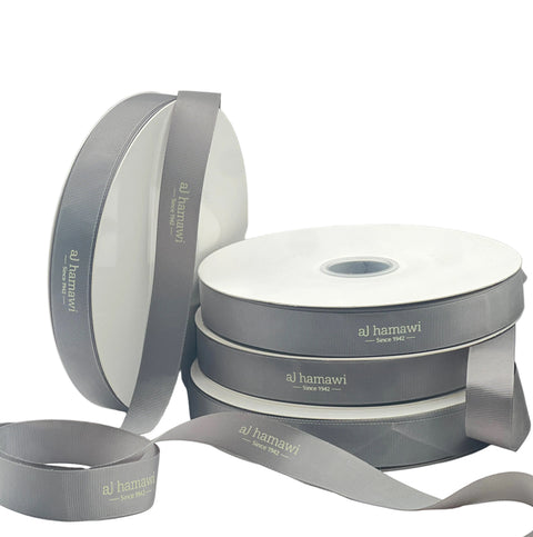 Logo printed /Grosgrain Ribbon - Middle Width