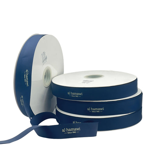 Logo printed /Grosgrain Ribbon - Middle Width