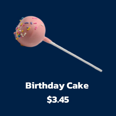 Birthday Cake Stick pops (12 Pack)