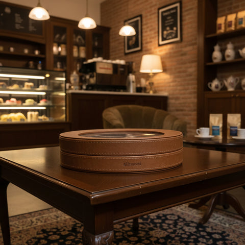 Fancy Rounded Leather Box (Large)