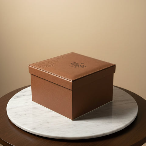 Fancy Leather Box (4 Jars)