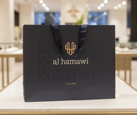 Carton Bag with Handle - Blue - X Large