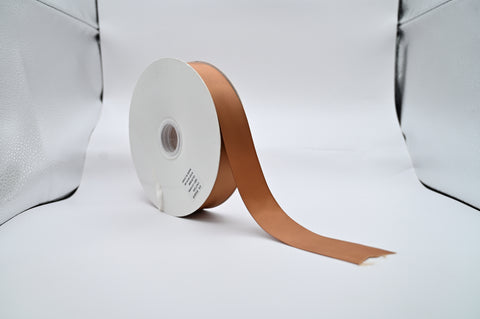 Satin Ribbon - hazelnut - Wide