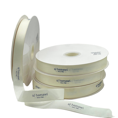 Logo printed /Grosgrain Ribbon - Middle Width
