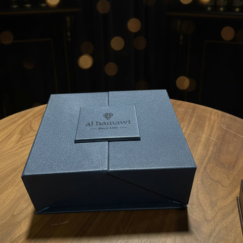 Fancy Square Magnetic Leather Box