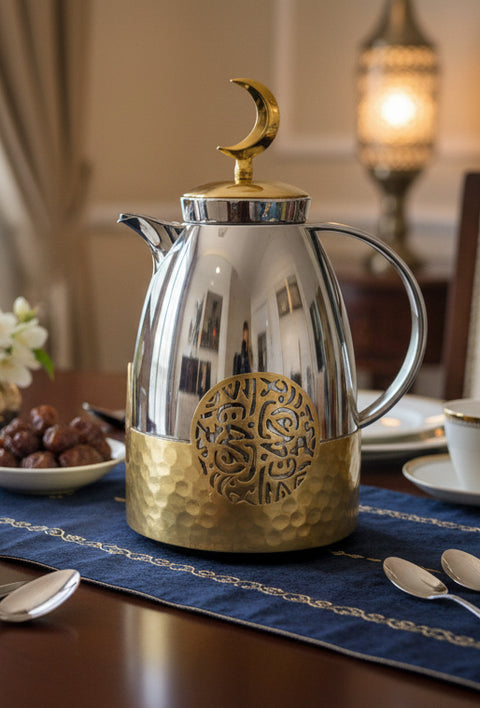 Thermos Silver and Gold 1L