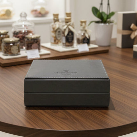 Fancy Square Leather Box (Large)