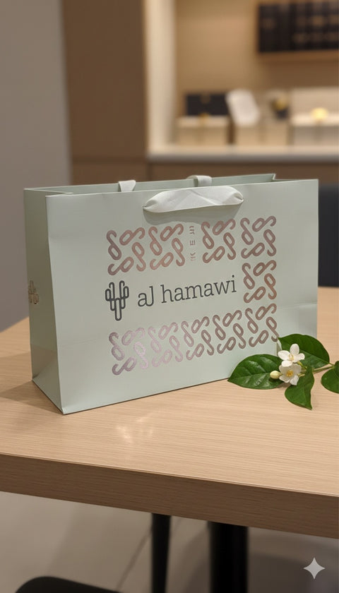 Carton Bag with Handle - White - large (per bag)