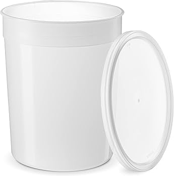 Bucket for boba (3.7 oz) with lids