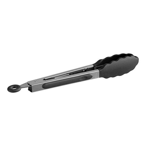 Heat Resistant, Premium Stainless Steel Locking Tongs with Silicone Tips