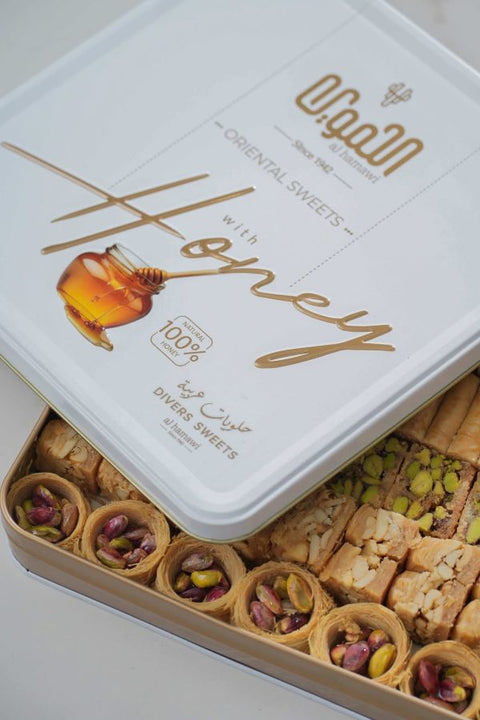 Mixed Baklava with honey Large (Divers Sweets)