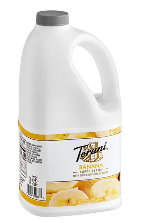 Torani Banana Puree Blend 64 fl. oz. - 6/Case