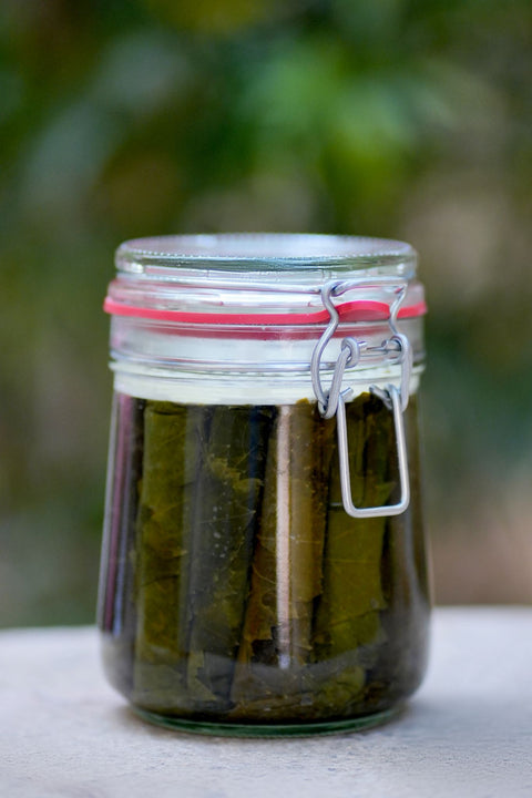 Grape Leaves jar