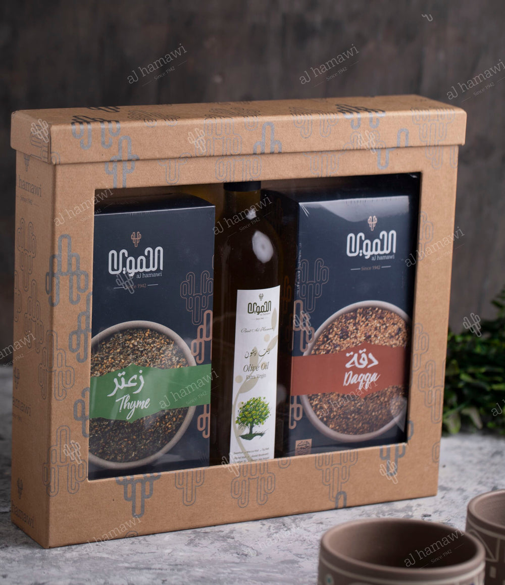 Thyme, Duqqa, and Olive Oil Box